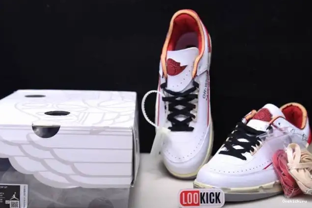 One Kick White 2 Low Retro Red Off-White Jordan SP DJ4375-106 0625